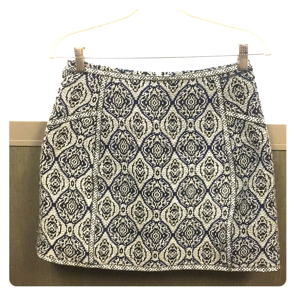 brocade mini tribal skirt; M/6